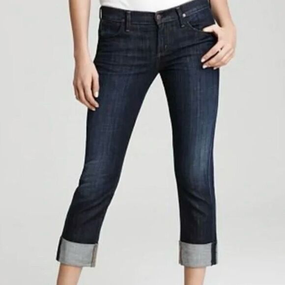 Citizens of Humanity Dani Cropped Straight Leg Jeans size 29 Denim - Picture 1 of 13